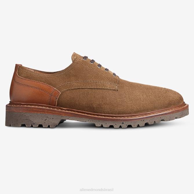 Allen Edmonds homens sapato derby de camurça Discovery 68T8D110 rapé de conhaque