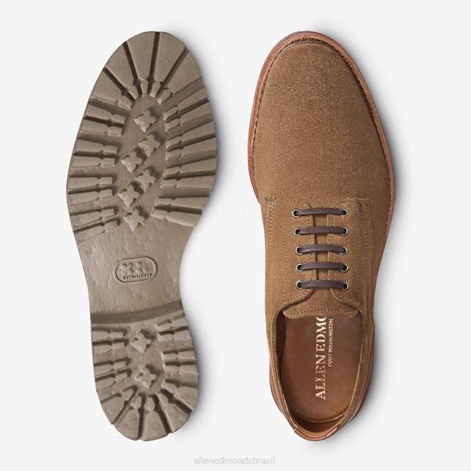 Allen Edmonds homens sapato derby de camurça Discovery 68T8D110 rapé de conhaque