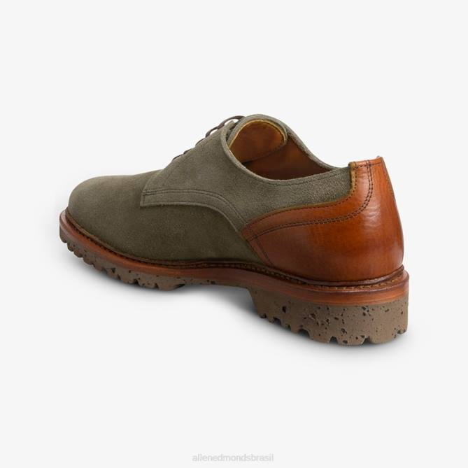 Allen Edmonds homens sapato derby de camurça Discovery 68T8D454 cravo/conhaque