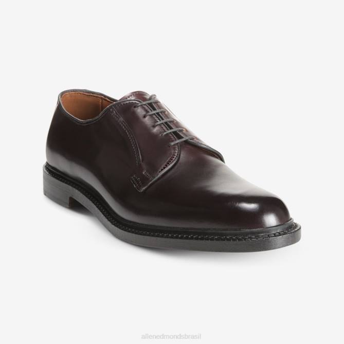 Allen Edmonds homens sapato social leeds shell cordovan derby 68T8D402 bordô de cordovão