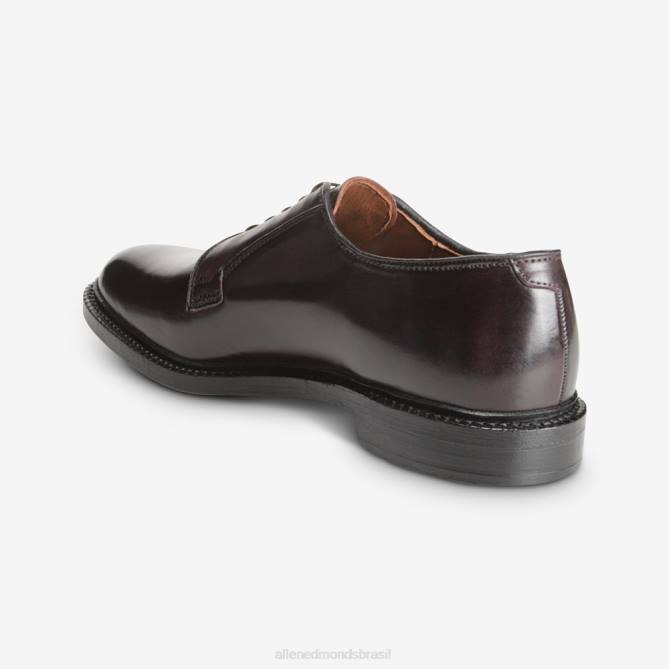Allen Edmonds homens sapato social leeds shell cordovan derby 68T8D402 bordô de cordovão