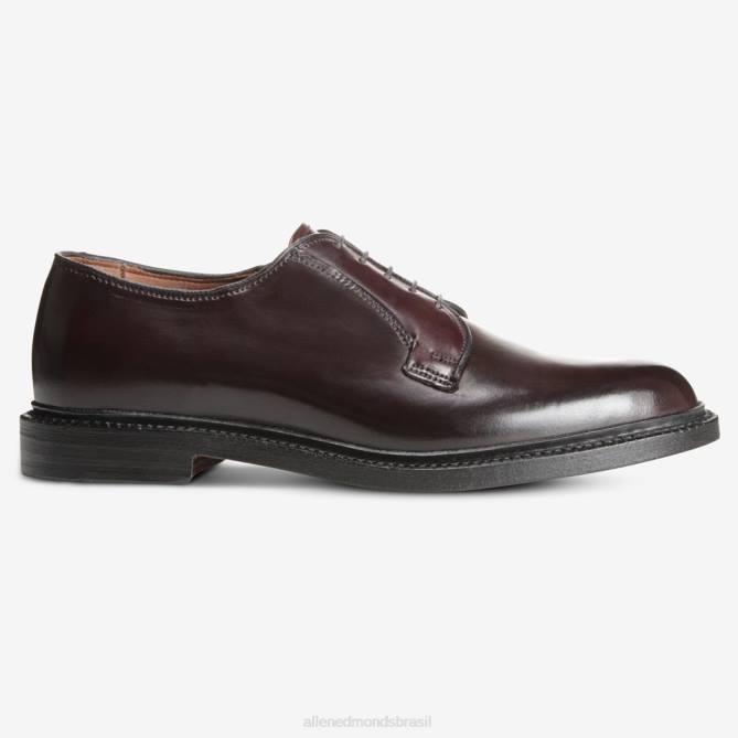 Allen Edmonds homens sapato social leeds shell cordovan derby 68T8D402 bordô de cordovão