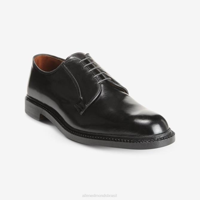 Allen Edmonds homens sapato social leeds shell cordovan derby 68T8D80 cordovão preto