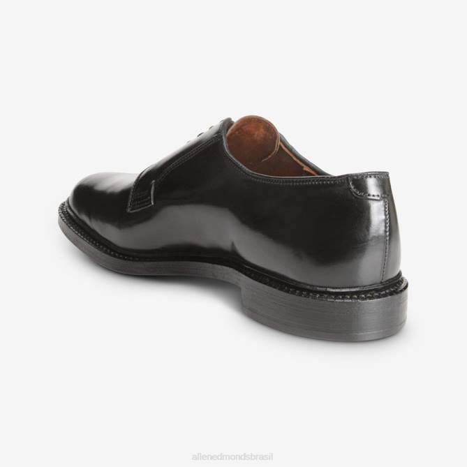 Allen Edmonds homens sapato social leeds shell cordovan derby 68T8D80 cordovão preto