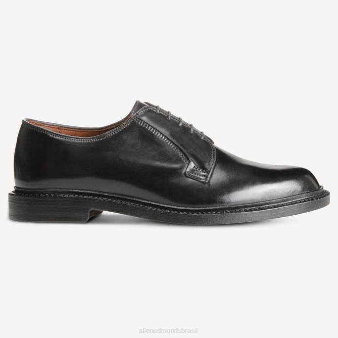 Allen Edmonds homens sapato social leeds shell cordovan derby 68T8D80 cordovão preto