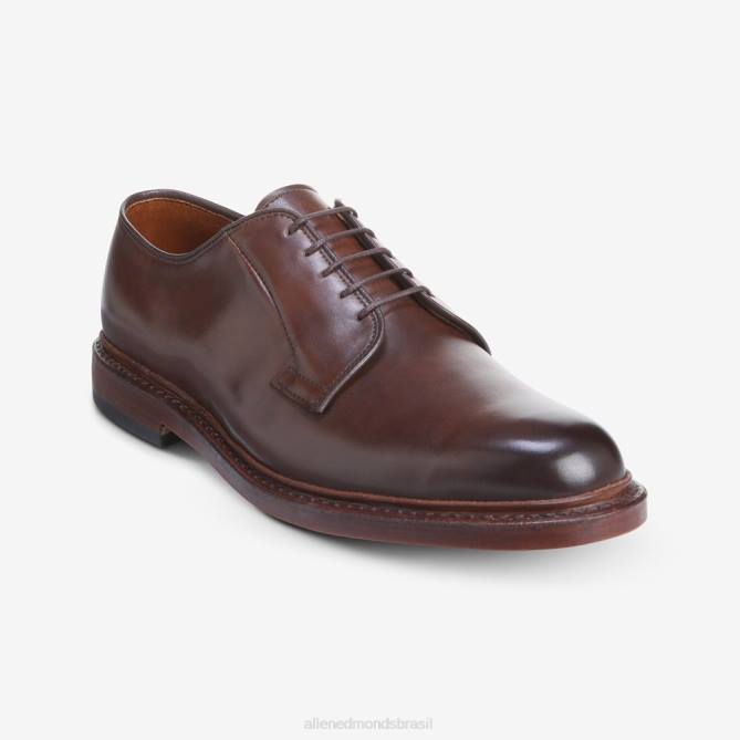 Allen Edmonds homens sapato social blucher vestido bico liso leeds 68T8D73 charuto