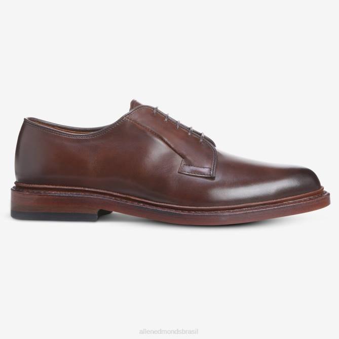 Allen Edmonds homens sapato social blucher vestido bico liso leeds 68T8D73 charuto