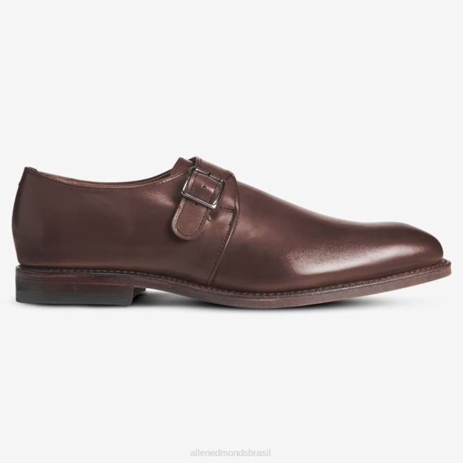 Allen Edmonds homens sapato social com alça simples plymouth 68T8D120 marrom café