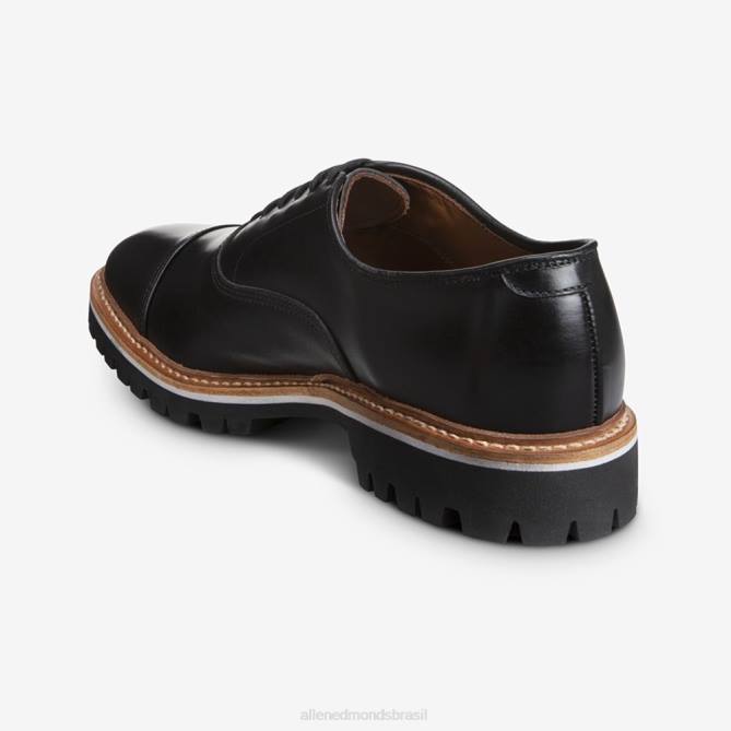 Allen Edmonds homens sapato social com cano alto da park avenue 68T8D40 couro preto