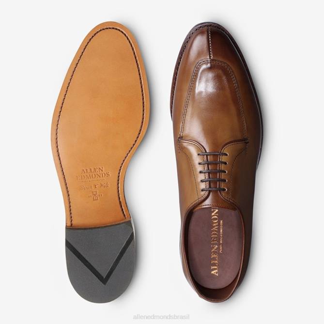 Allen Edmonds homens sapato social delray blucher 68T8D375 noz marrom