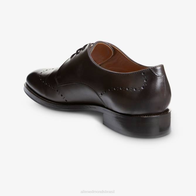 Allen Edmonds homens sapato social lucca derby 68T8D319 marrom escuro