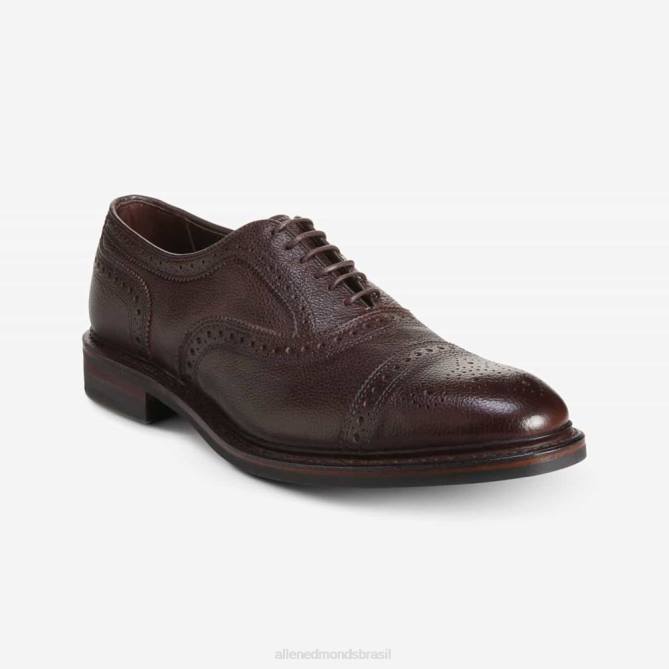 Allen Edmonds homens Strandmok Oxford à prova de intempéries com sola de borracha dainite 68T8D11 grão marrom