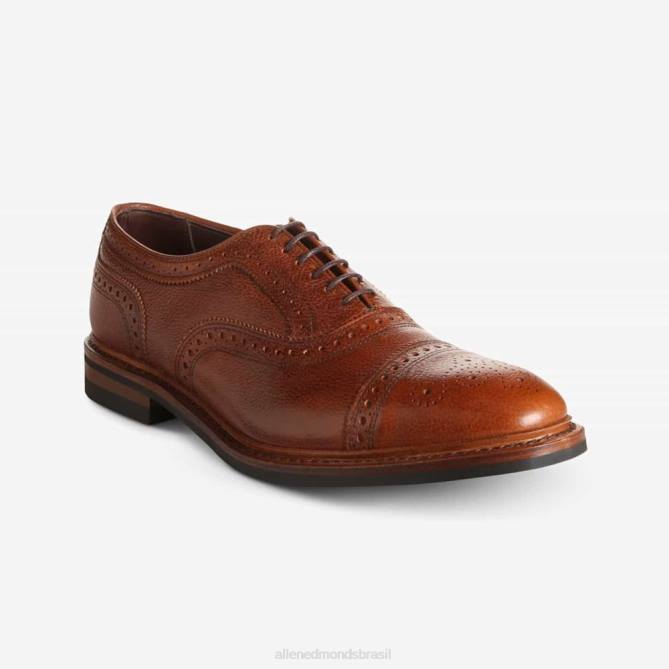 Allen Edmonds homens Strandmok Oxford à prova de intempéries com sola de borracha dainite 68T8D233 grão castanho