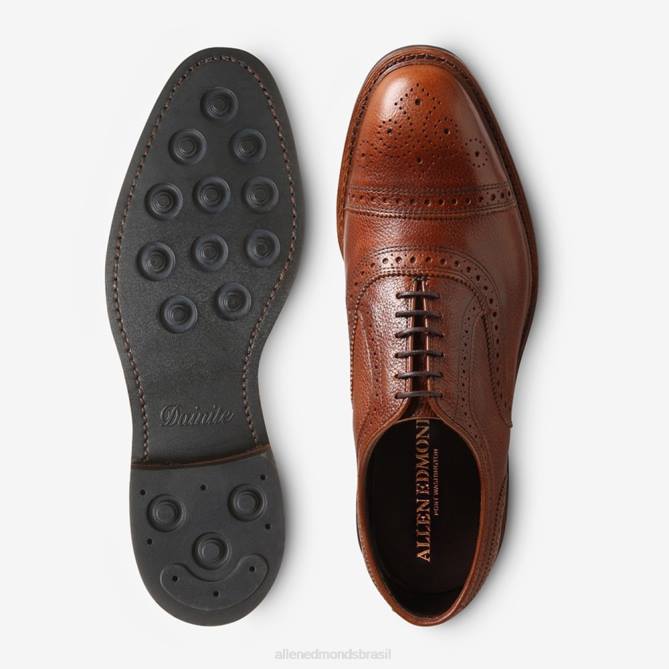 Allen Edmonds homens Strandmok Oxford à prova de intempéries com sola de borracha dainite 68T8D233 grão castanho