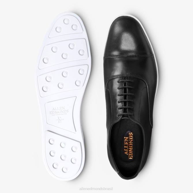 Allen Edmonds homens park avenue shell cordovan oxford tênis vestido 68T8D265 cordovão preto
