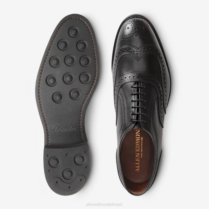 Allen Edmonds homens sapato social mcallister wingtip oxford com sola dainite 68T8D354 preto