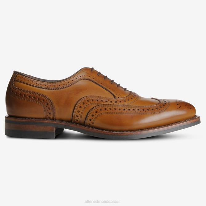 Allen Edmonds homens sapato social mcallister wingtip oxford com sola dainite 68T8D355 noz marrom