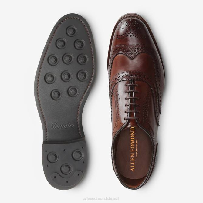 Allen Edmonds homens sapato social mcallister wingtip oxford com sola dainite 68T8D59 pimentão escuro