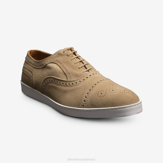 Allen Edmonds homens tênis oxford camurça fio 68T8D286 osso