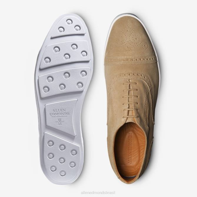 Allen Edmonds homens tênis oxford camurça fio 68T8D286 osso