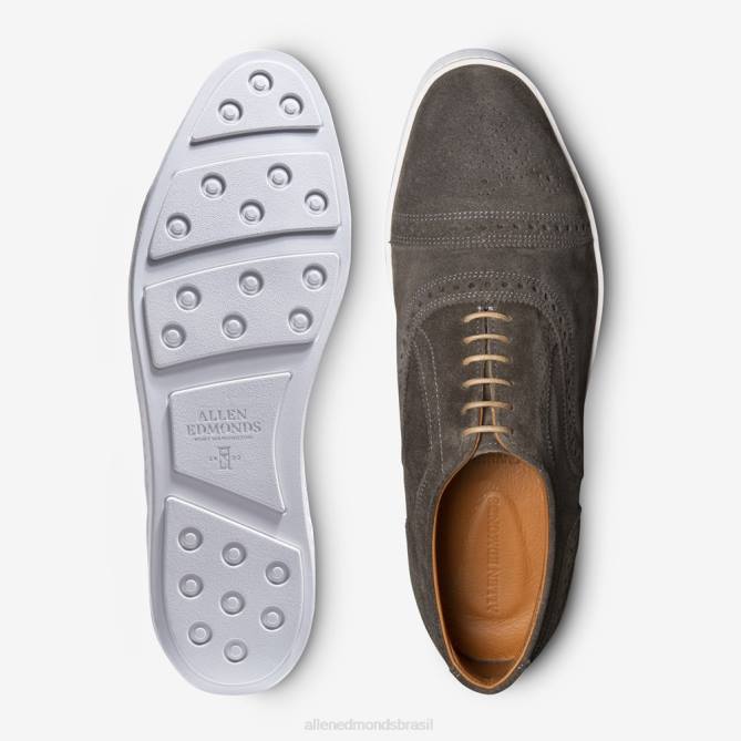 Allen Edmonds homens tênis oxford camurça fio 68T8D28 cinza