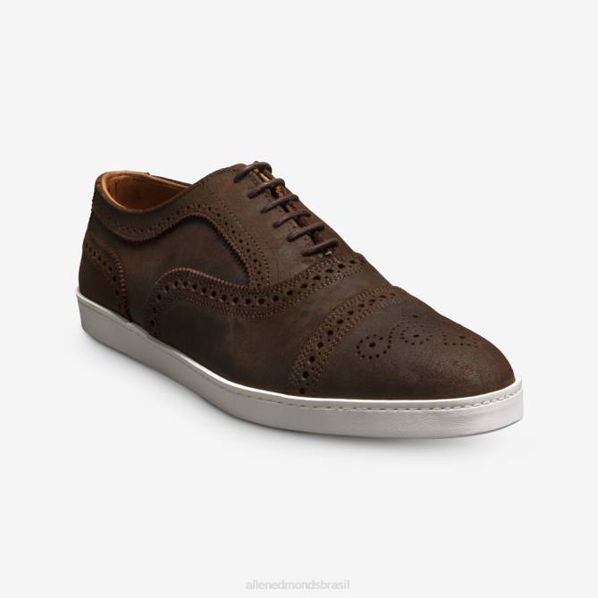 Allen Edmonds homens tênis oxford fio 68T8D241 camurça encerada marrom