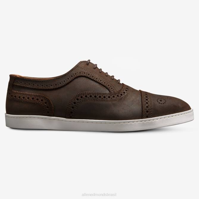 Allen Edmonds homens tênis oxford fio 68T8D241 camurça encerada marrom