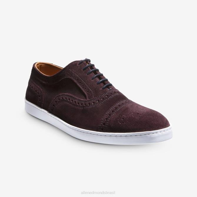 Allen Edmonds homens tênis oxford fio 68T8D242 camurça bordô