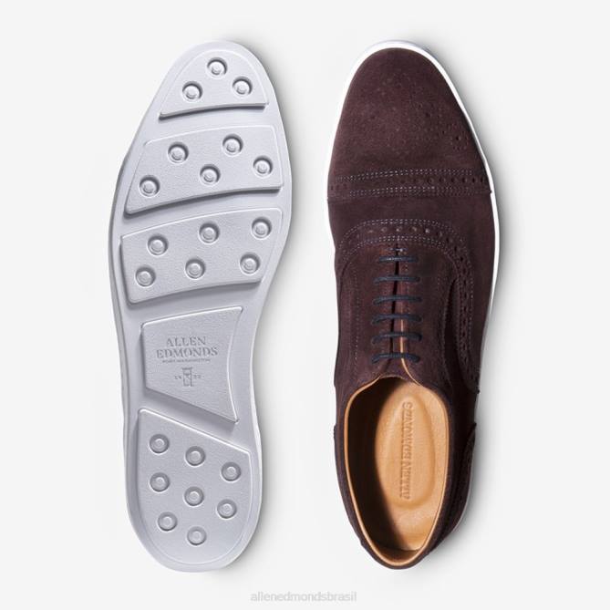 Allen Edmonds homens tênis oxford fio 68T8D242 camurça bordô