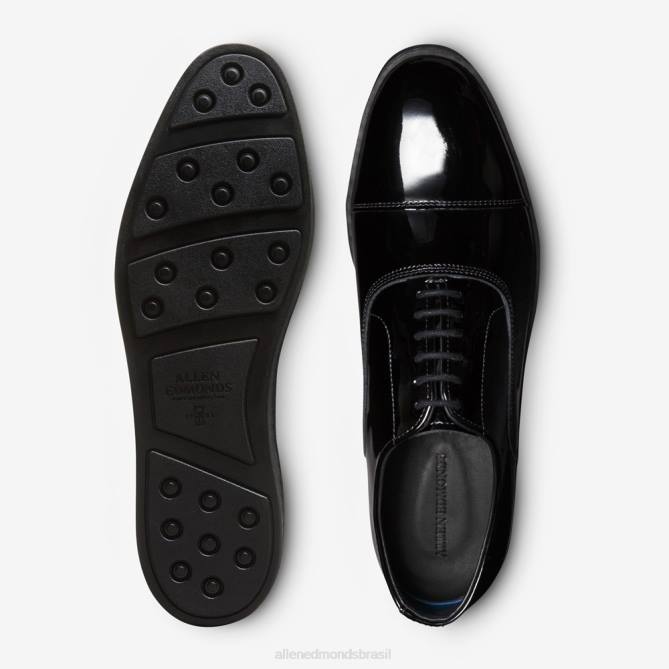 Allen Edmonds homens tênis park avenue oxford 68T8D26 couro envernizado preto