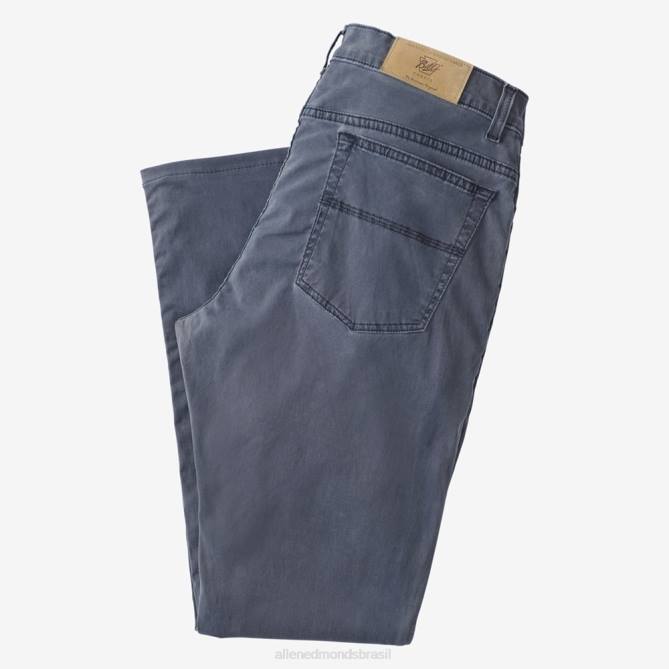 Allen Edmonds unissex Calça reta com 5 bolsos 68T8D201 cinza