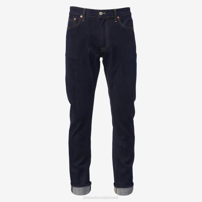 Allen Edmonds unissex civilaire - calça jeans skinny walker em overdye raw 68T8D161 overdye azul cru