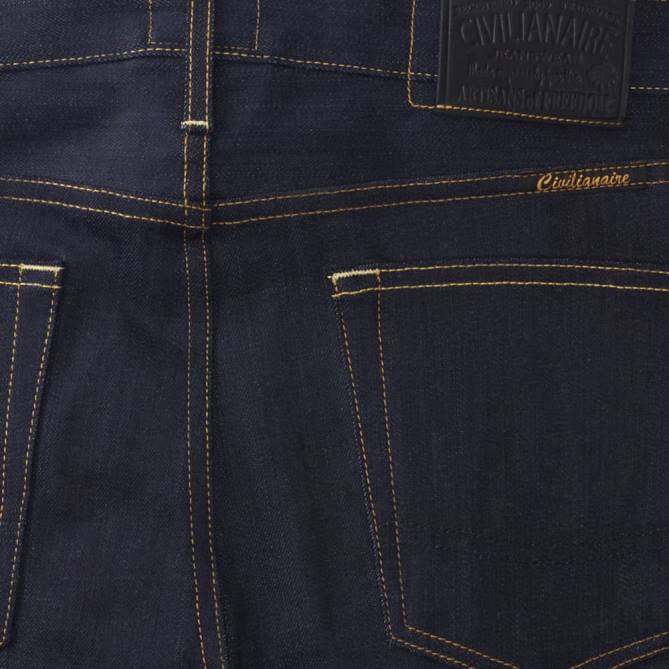 Allen Edmonds unissex civilaire - calça jeans skinny walker em overdye raw 68T8D161 overdye azul cru