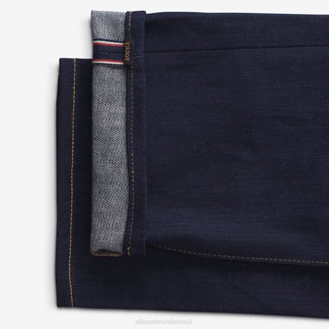 Allen Edmonds unissex civilaire - calça jeans skinny walker em overdye raw 68T8D161 overdye azul cru