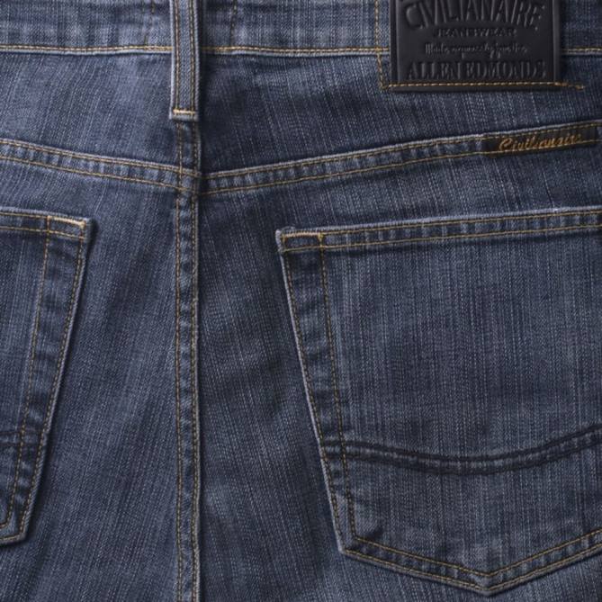 Allen Edmonds unissex civilaire dean jeans regular fit 68T8D514 enxágue azul claro