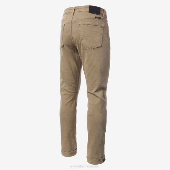 Allen Edmonds unissex civilaire walker calça jeans slim reta 68T8D498 caqui
