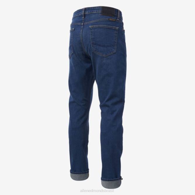 Allen Edmonds unissex civilaire walker calça jeans slim reta 68T8D500 azul de enxágue médio
