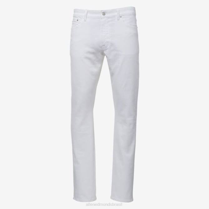 Allen Edmonds unissex civilaire walker calça jeans slim reta 68T8D501 branco