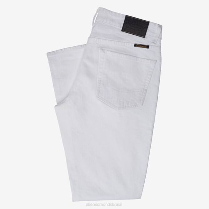 Allen Edmonds unissex civilaire walker calça jeans slim reta 68T8D501 branco