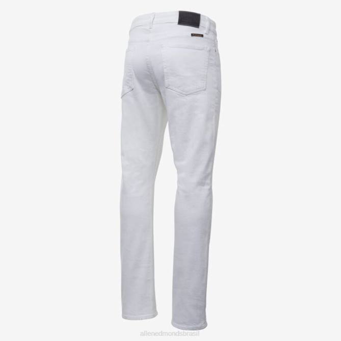 Allen Edmonds unissex civilaire walker calça jeans slim reta 68T8D501 branco
