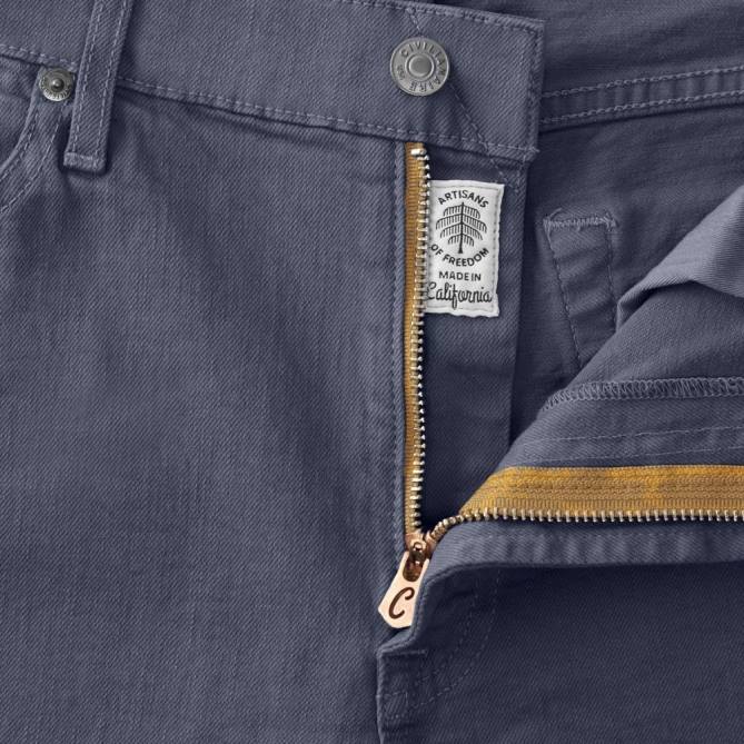 Allen Edmonds unissex civilaire walker calça jeans slim reta 68T8D502 azul ardósia