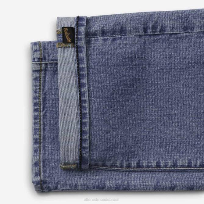 Allen Edmonds unissex civilaire walker calça jeans slim reta 68T8D503 azul meio envelhecido