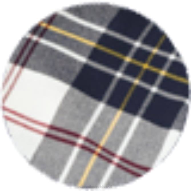 Allen Edmonds unissex camisa de flanela xadrez barbour ronan 68T8D263 osso/azul