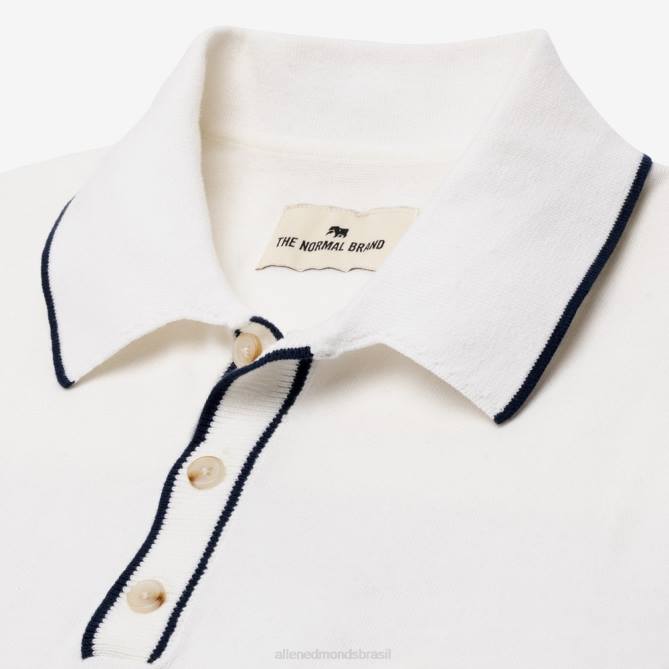 Allen Edmonds unissex polo de tricô the normal brand robles 68T8D496 branco