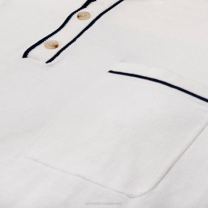 Allen Edmonds unissex polo de tricô the normal brand robles 68T8D496 branco