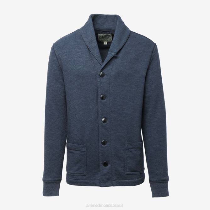 Allen Edmonds unissex cardigã com forro de waffle greyers dunlop 68T8D186 marinha