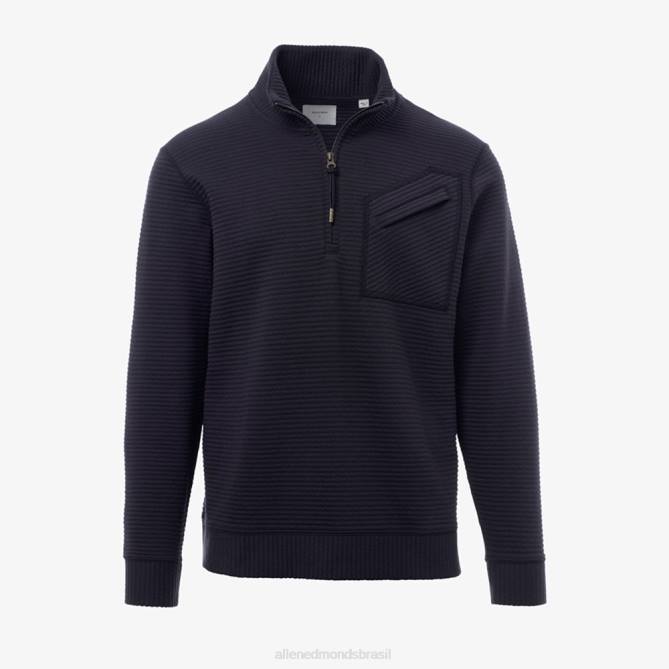 Allen Edmonds unissex pulôver acolchoado com meio zíper billy reid 68T8D538 marinha