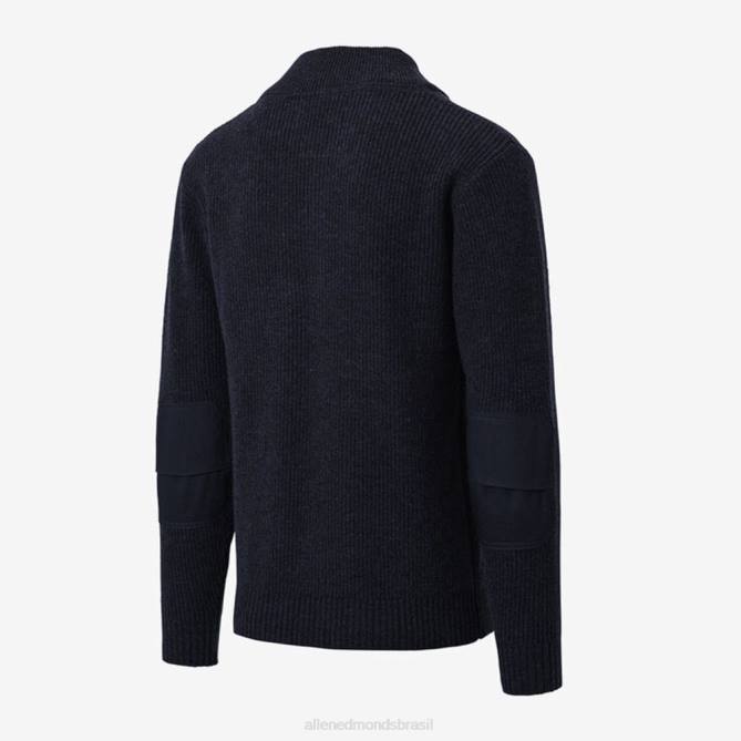 Allen Edmonds unissex schott n.y.c. suéter henley militar 68T8D519 marinha