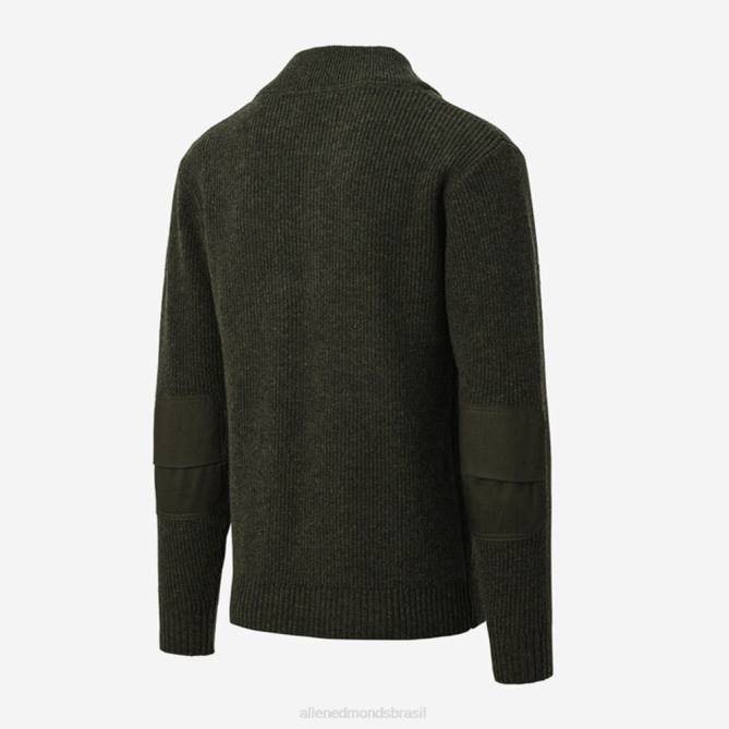 Allen Edmonds unissex schott n.y.c. suéter henley militar 68T8D520 musgo verde