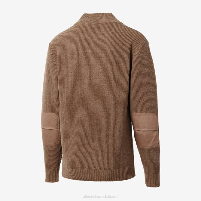 Allen Edmonds unissex schott n.y.c. suéter henley militar 68T8D521 camelo